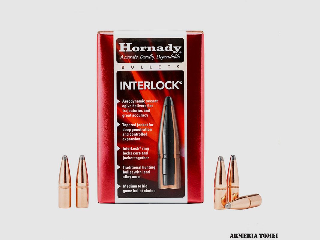 PULI DO NABOJU – HORNADY – 30 Kal .308 180 gr InterLock® SP (100 szt)