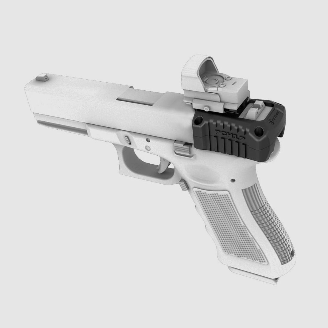 Recover Tactical PCH Slide Picatinny Rail per armi Glock 9mm