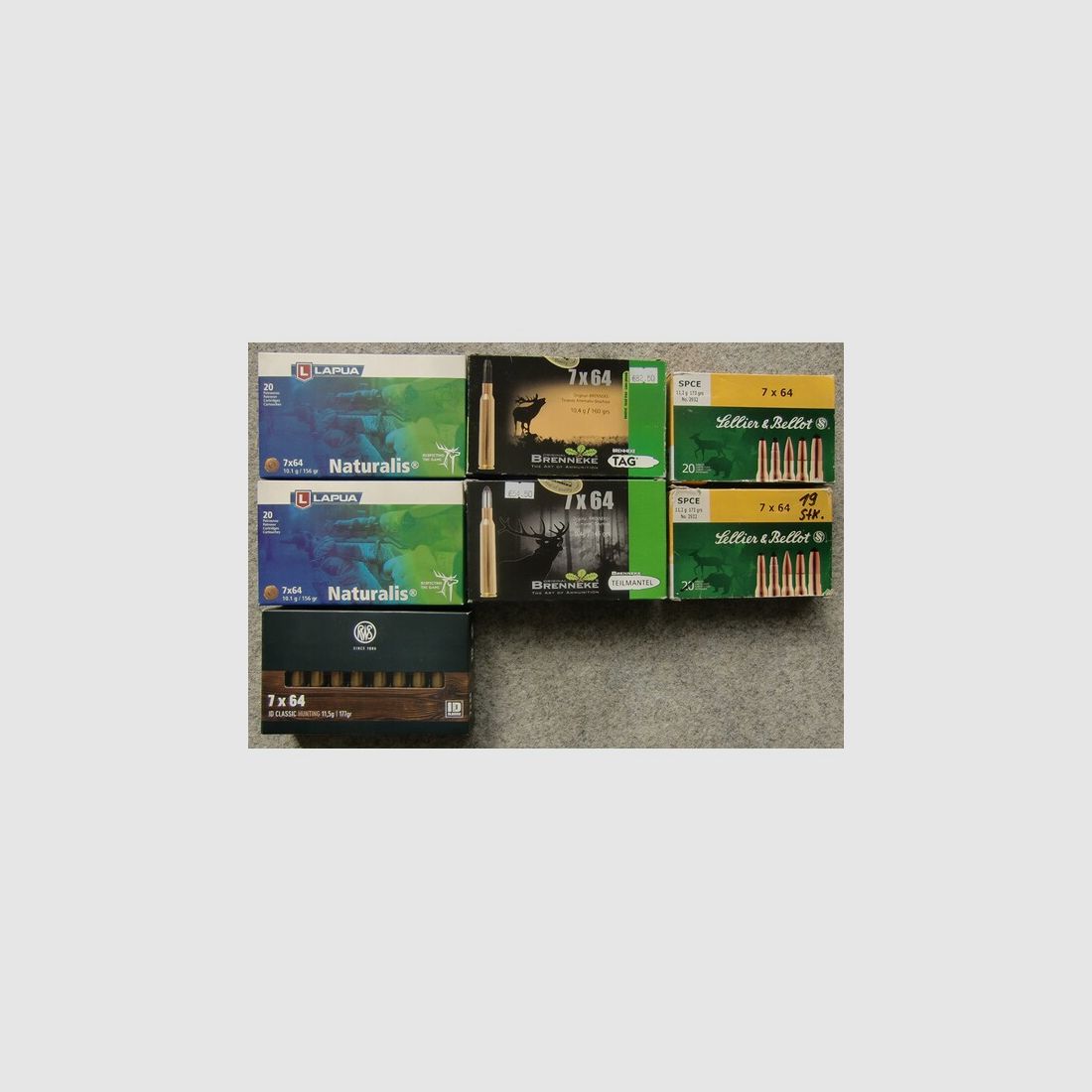MUNITION: 139 PATRONEN KAL. 7x64, AB LAGER LIEFERBAR!!!
