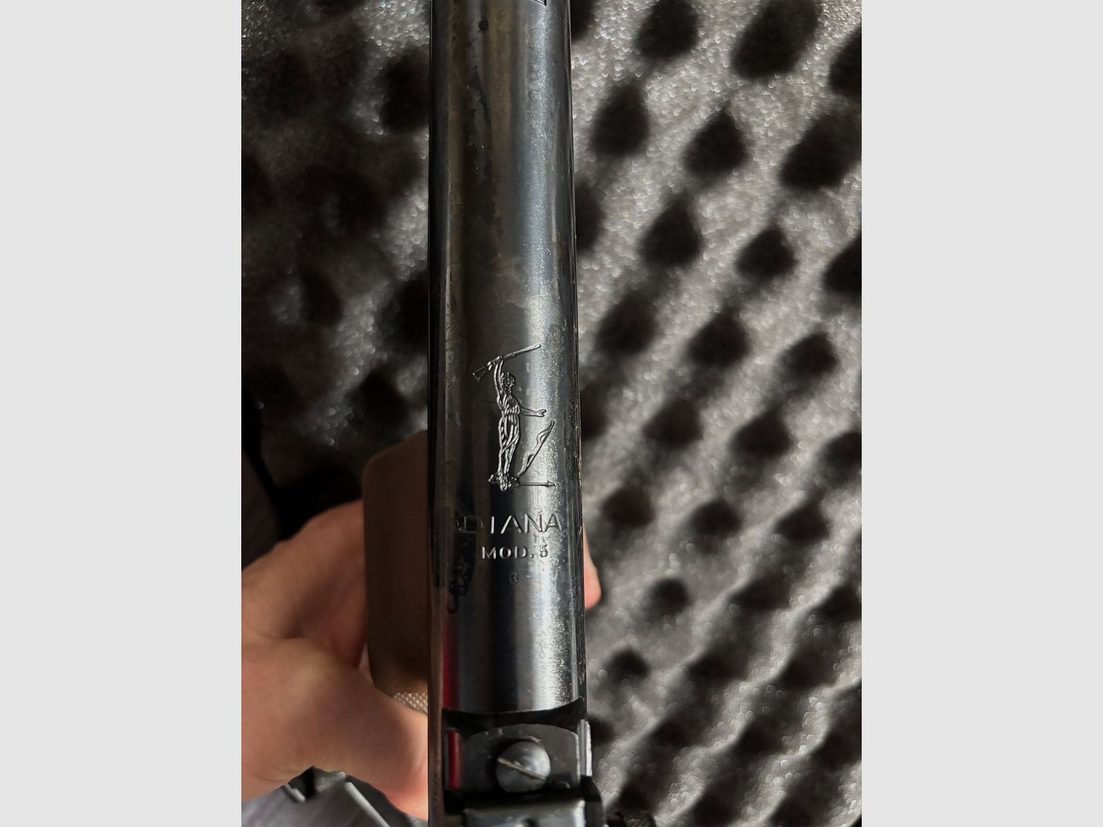 Air pistol DIANA Model 5 Cal 4.5 177 with like-new combination lock case