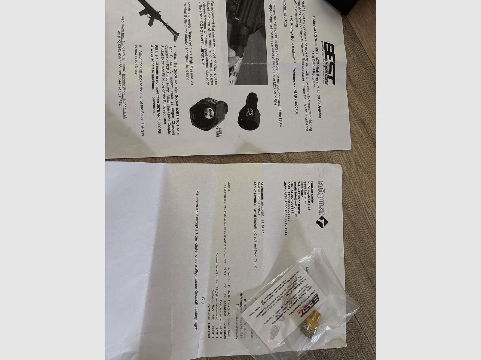 Sig Sauer MCX Pressluft / HPA / co2