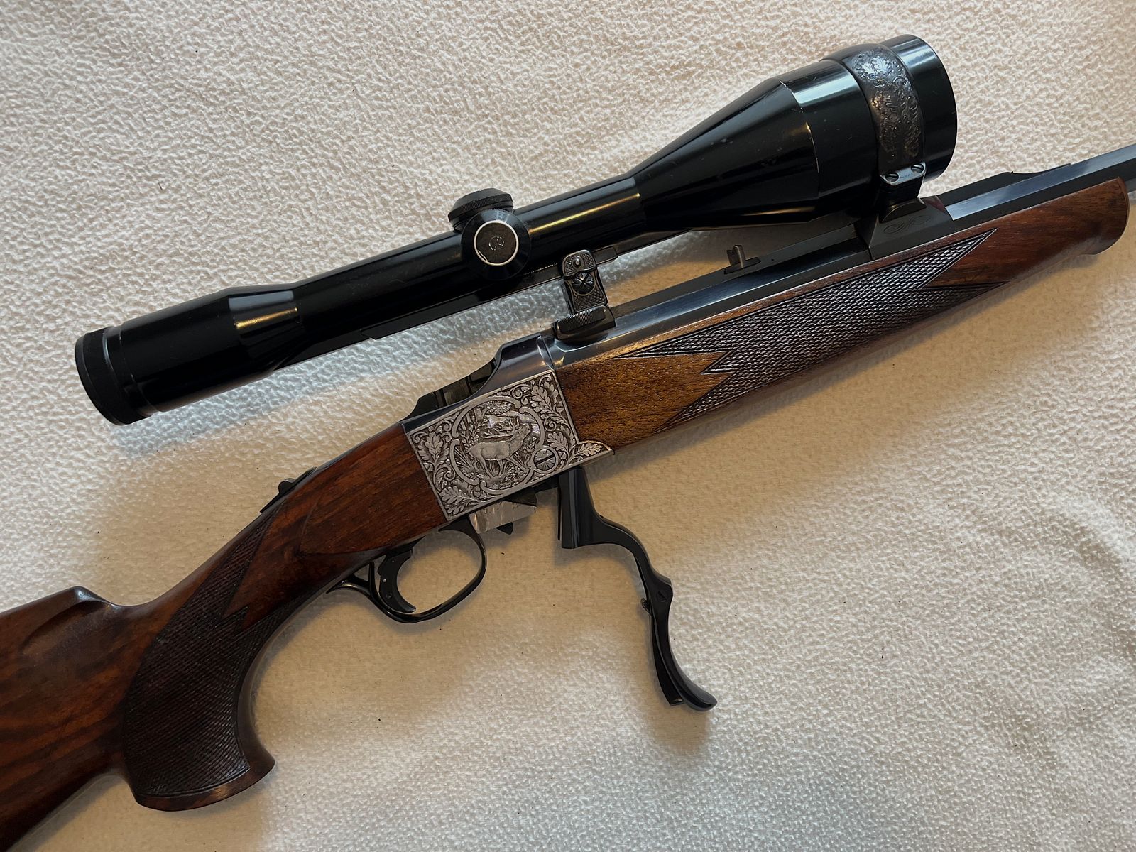 Heym Ruger Blockbüchse Nr. 1, HR 38 G de Luxe, 8 x 68 S