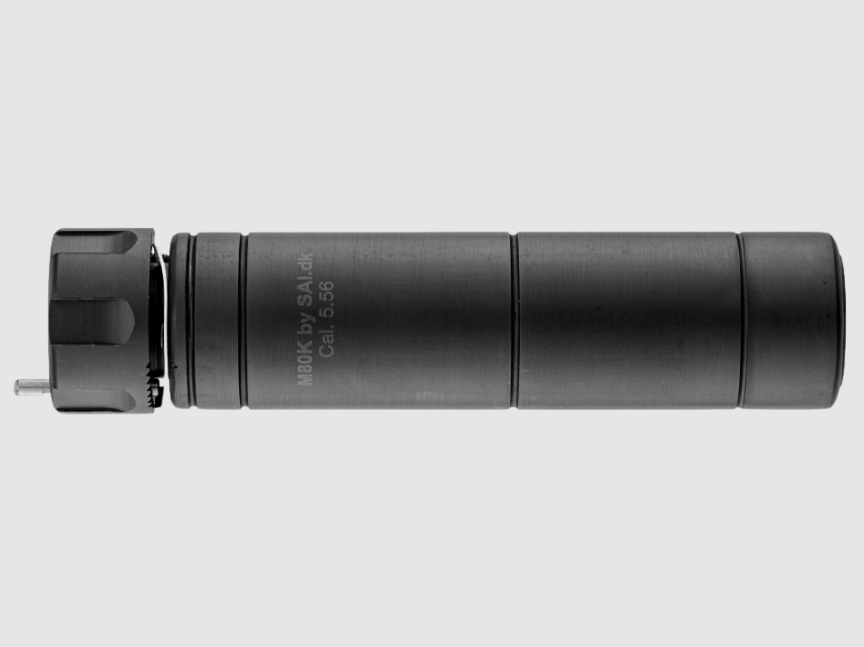 Schalldämpfer SAI M80K Kal. 5.56 mit QD-Befestigung für Flammenblende A2, Bild 2 von 4