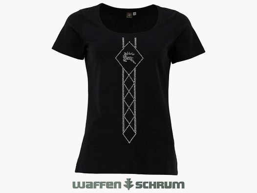 OS Trachten T-Shirt Rundhals Strass