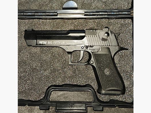 Retay Big Fifthy. Schreckschusswaffe,9mm PAK,Nachbildung der legendären  Desert Eagle  .50,ein Monat alt,top Zustand!!!