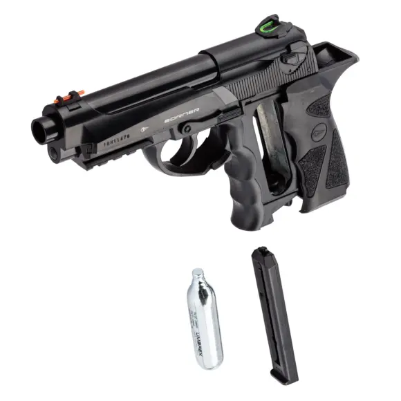 Pistola CO2 Borner Sport 306M Slitta Fissa Calibro 4.5BB'S, immagine 3 di 4
