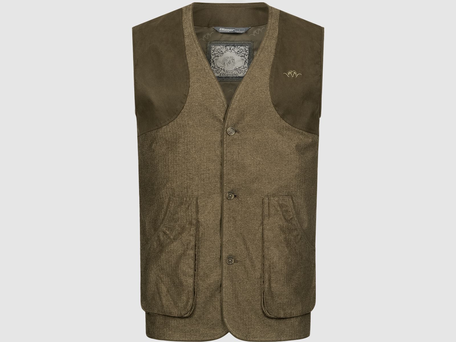Men's VINTAGE Wing Vest Dark Brown Mélange Dark Brown Mélange M