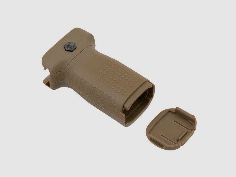 Przedni uchwyt do Airsoftu pionowy w kolorze Dark Earth krótka wersja