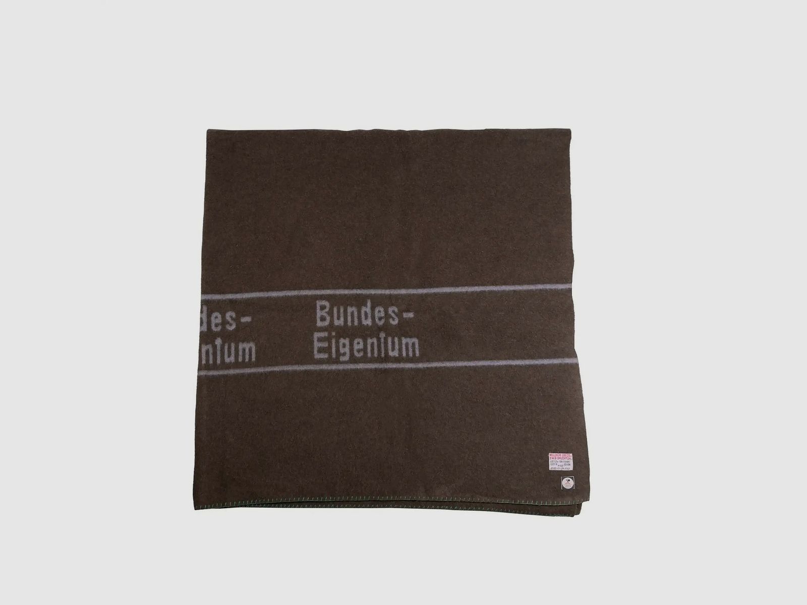 Couverture en laine BW originale de la Bundeswehr olive/marron d'occasion