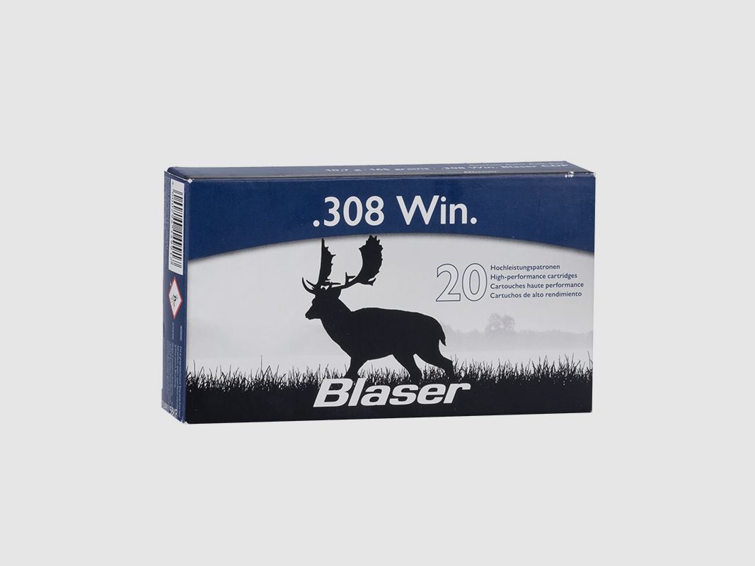 Blaser .308 Win. CDP 10,7g/165gr. Büchsenpatronen