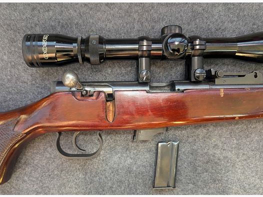 TOZ 17-01 avec lunette Tasco 3-9x40 et filetage