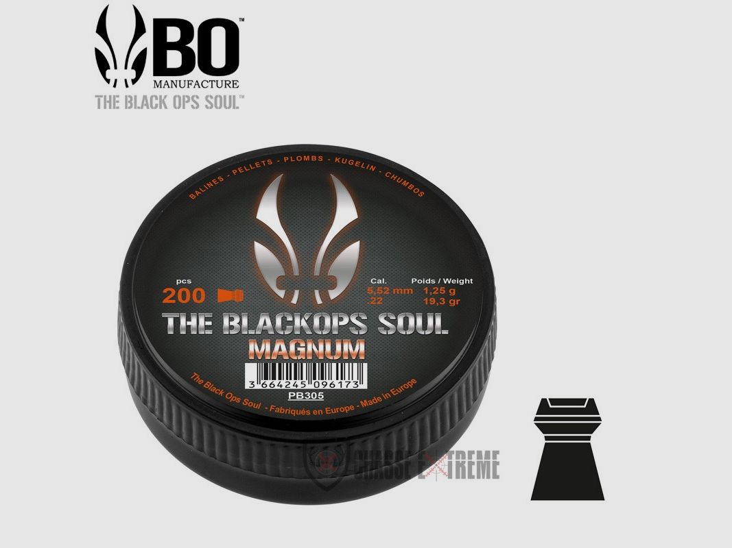 200 Diabolos the Black Ops Soul Magnum kal. 5,5 mm, afbeelding 1 van 2