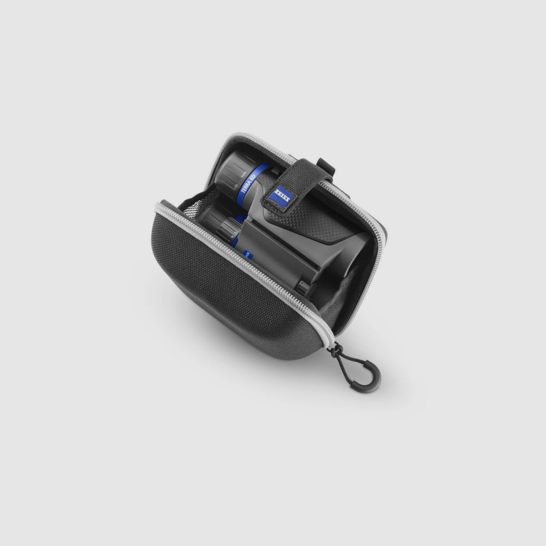 ZEISS Terra ED Pocket 8x25 Fernglas mit Tragriemen und Tasche black-grey