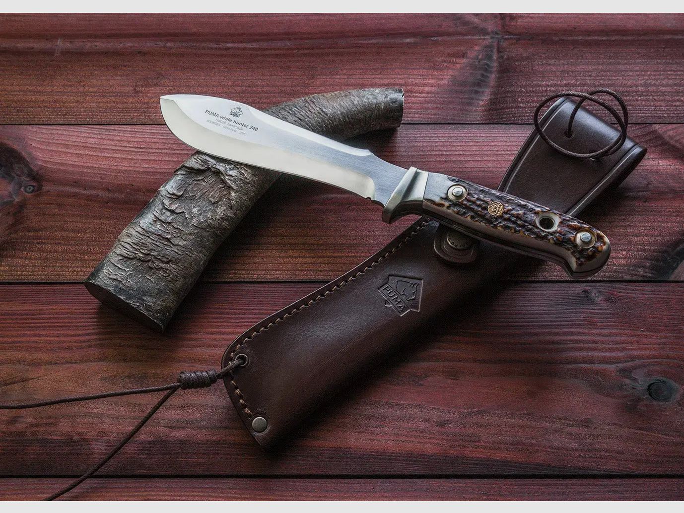 PUMA chasseur blanc 240, corne de cerf