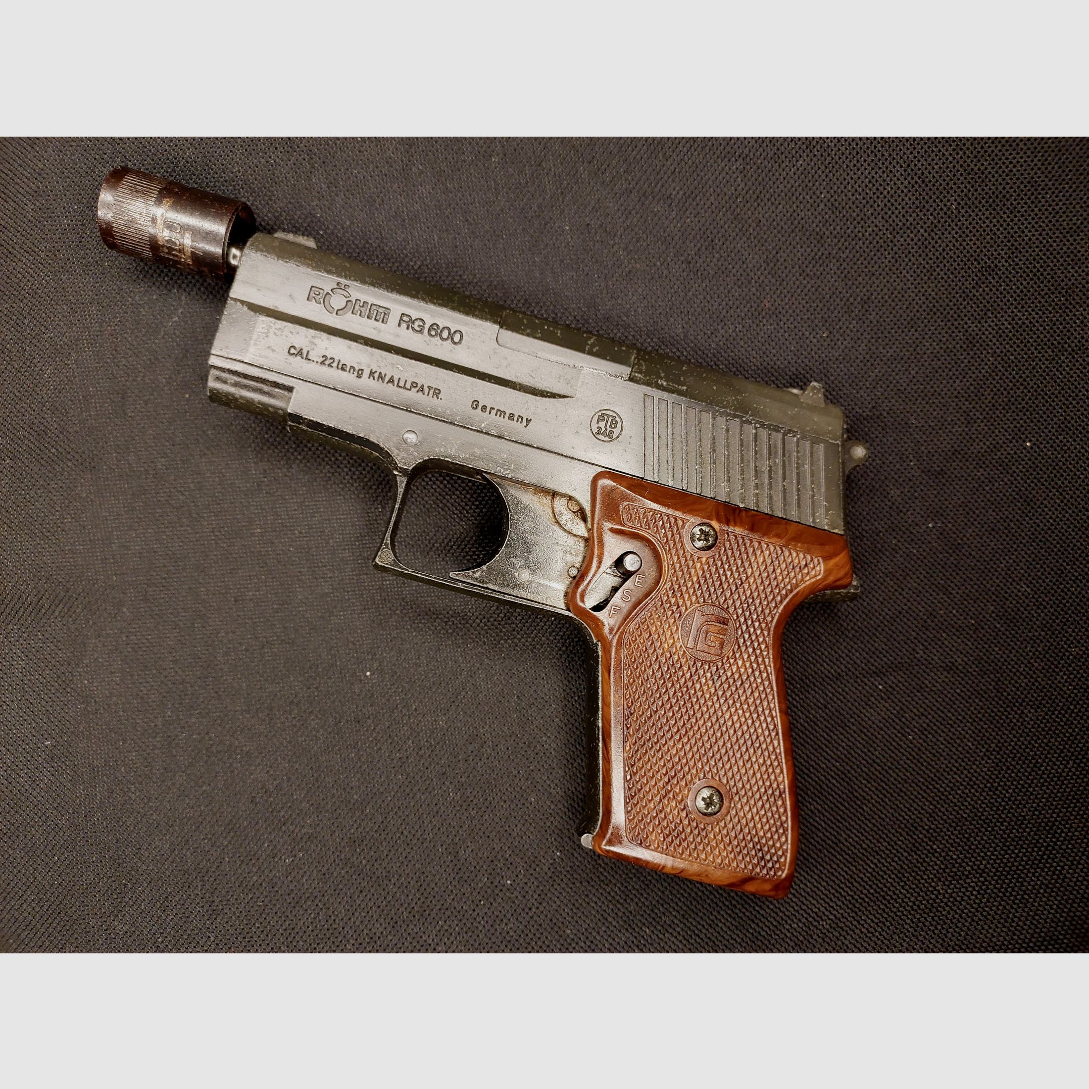 Röhm RG600 Schreckschusspistole .22 l / 6 mm Flobert (PTB 327) RG 600 SELTEN!