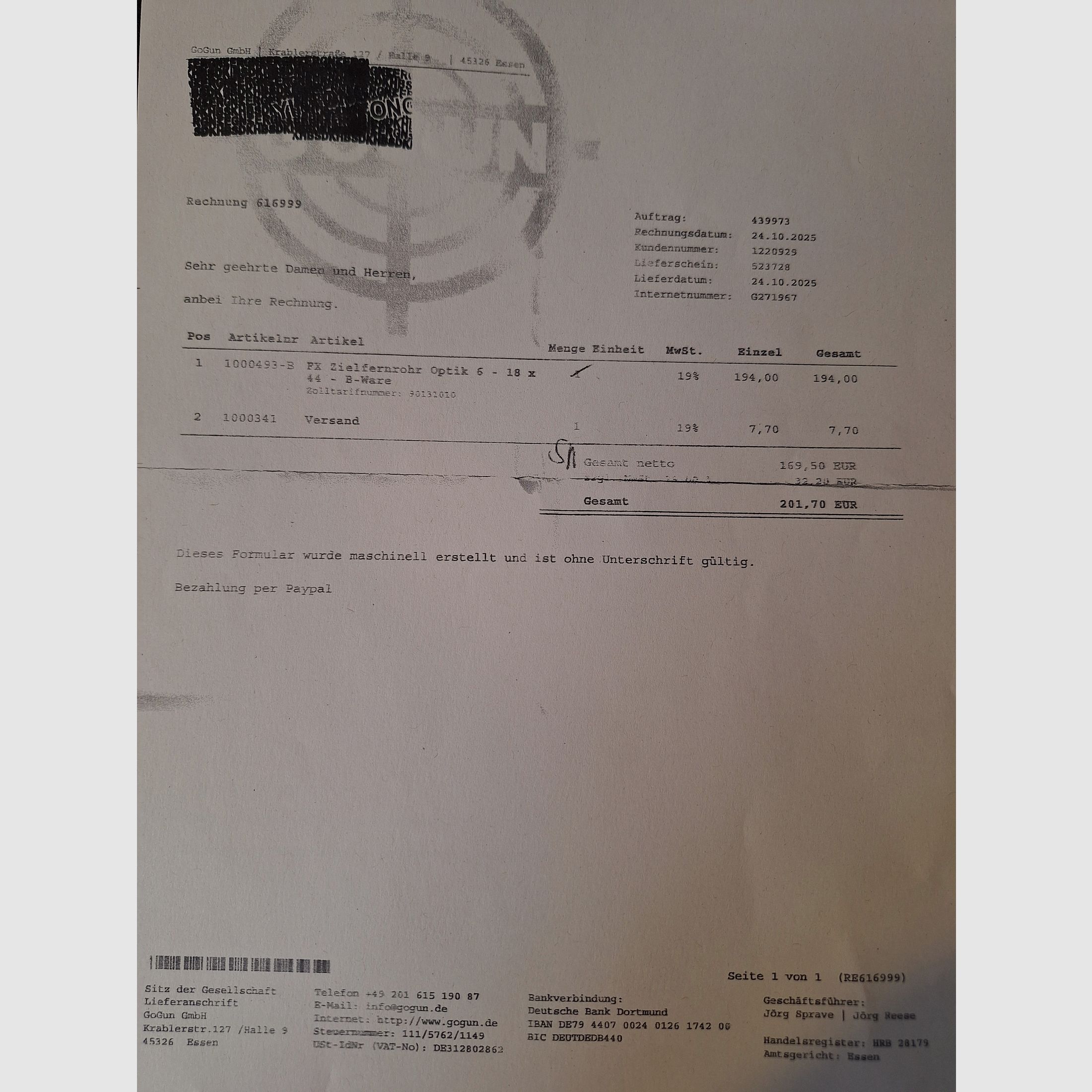 FX Dreamline Classic 7,62