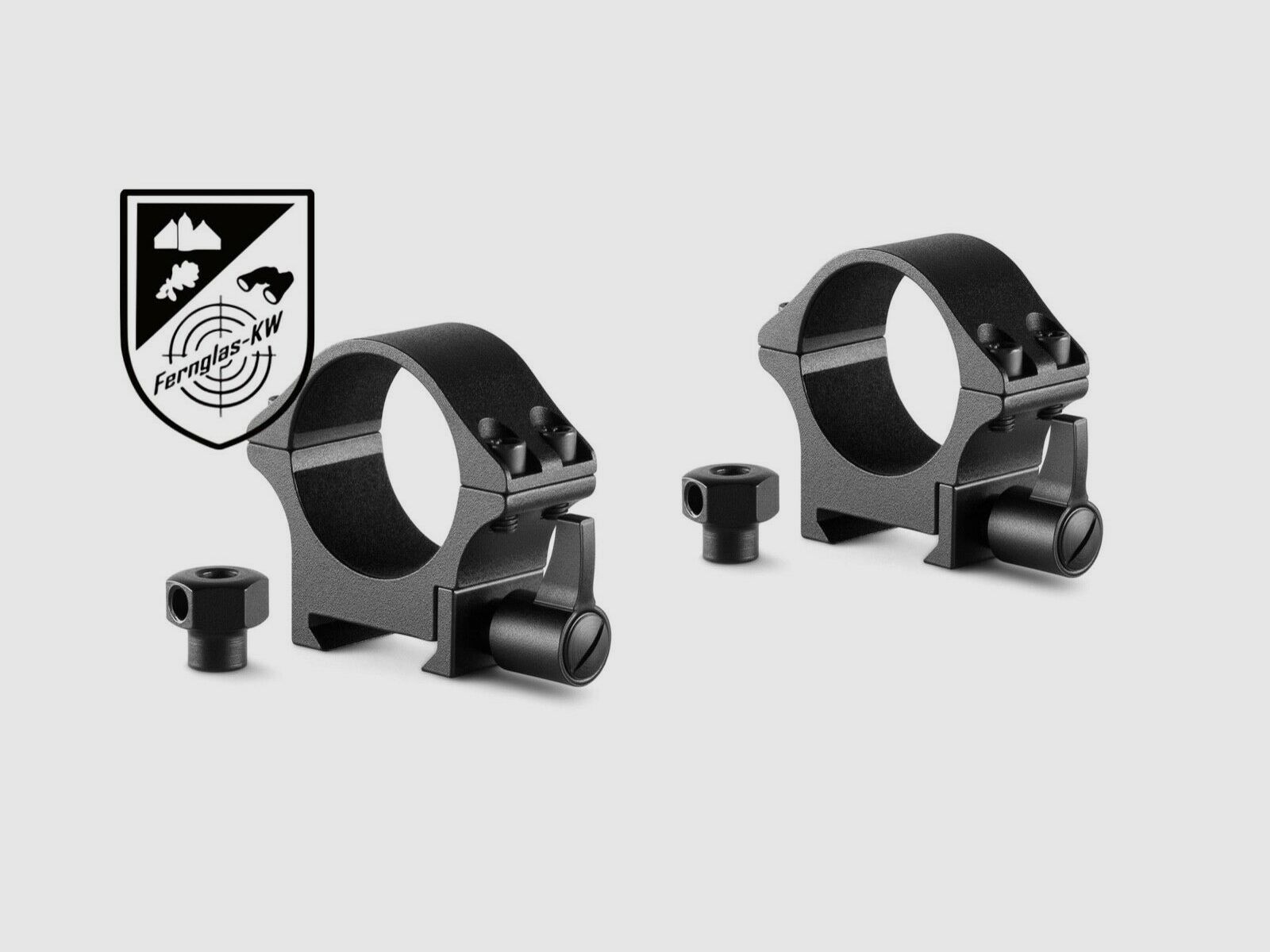 HAWKE 23105 Professional Steel Ring Mounts Weaver Low 30mm Quick Release