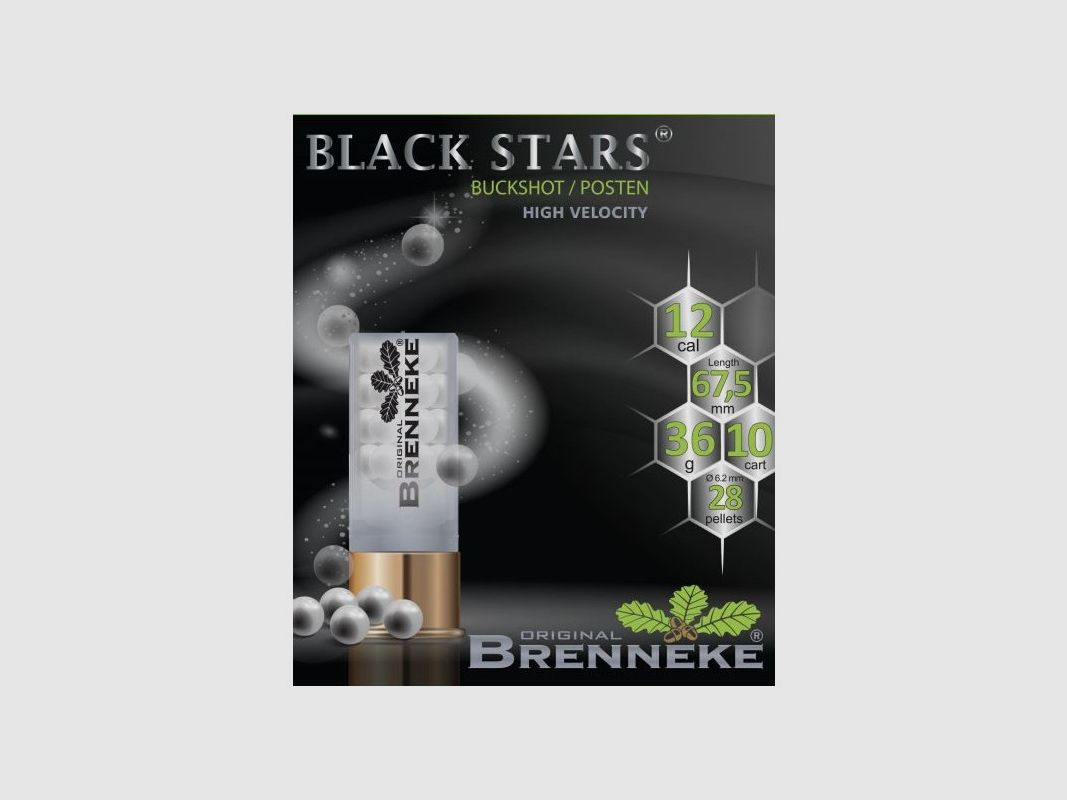 Brenneke Black Stars Buckshot HV, afbeelding 3 van 8