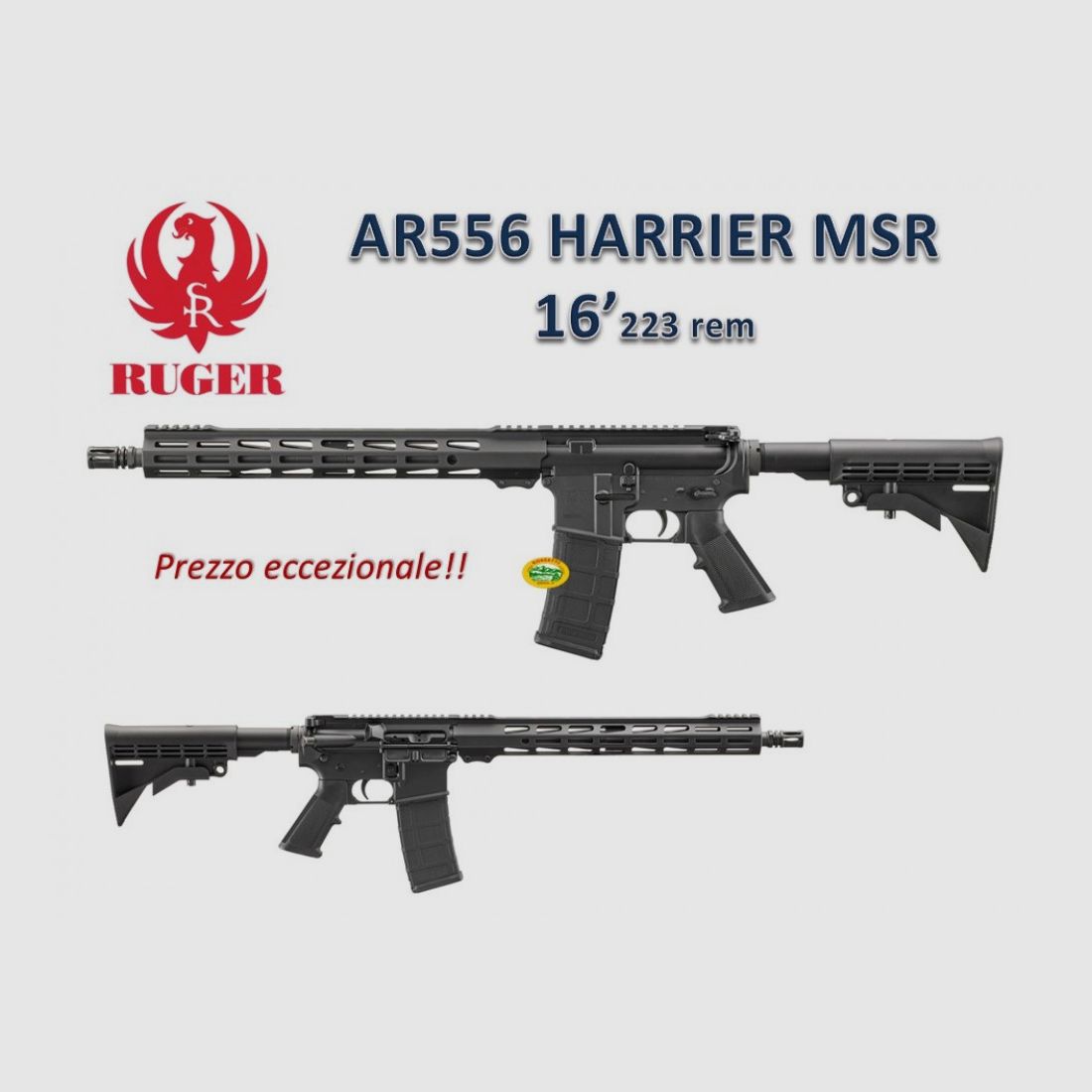 RUGER AR556 HARRIER MSR Kal.223 rem Lauf 16´´1 - neu im Angebot