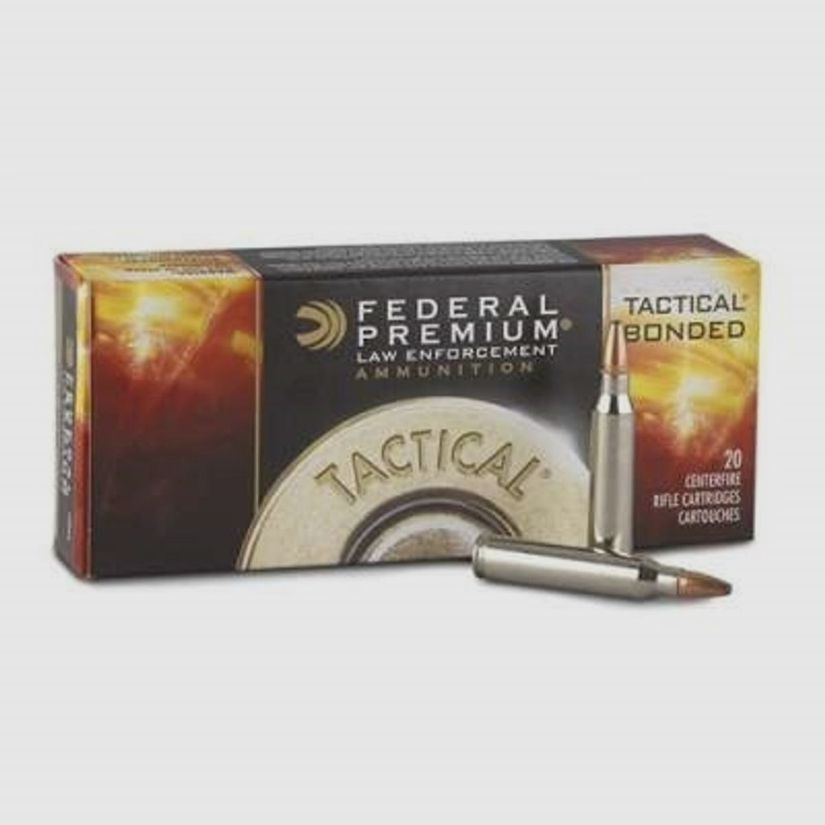 Federal Tactical Bonded Law Enforcement .223 Rem. 55GR BSP 20 cartucce