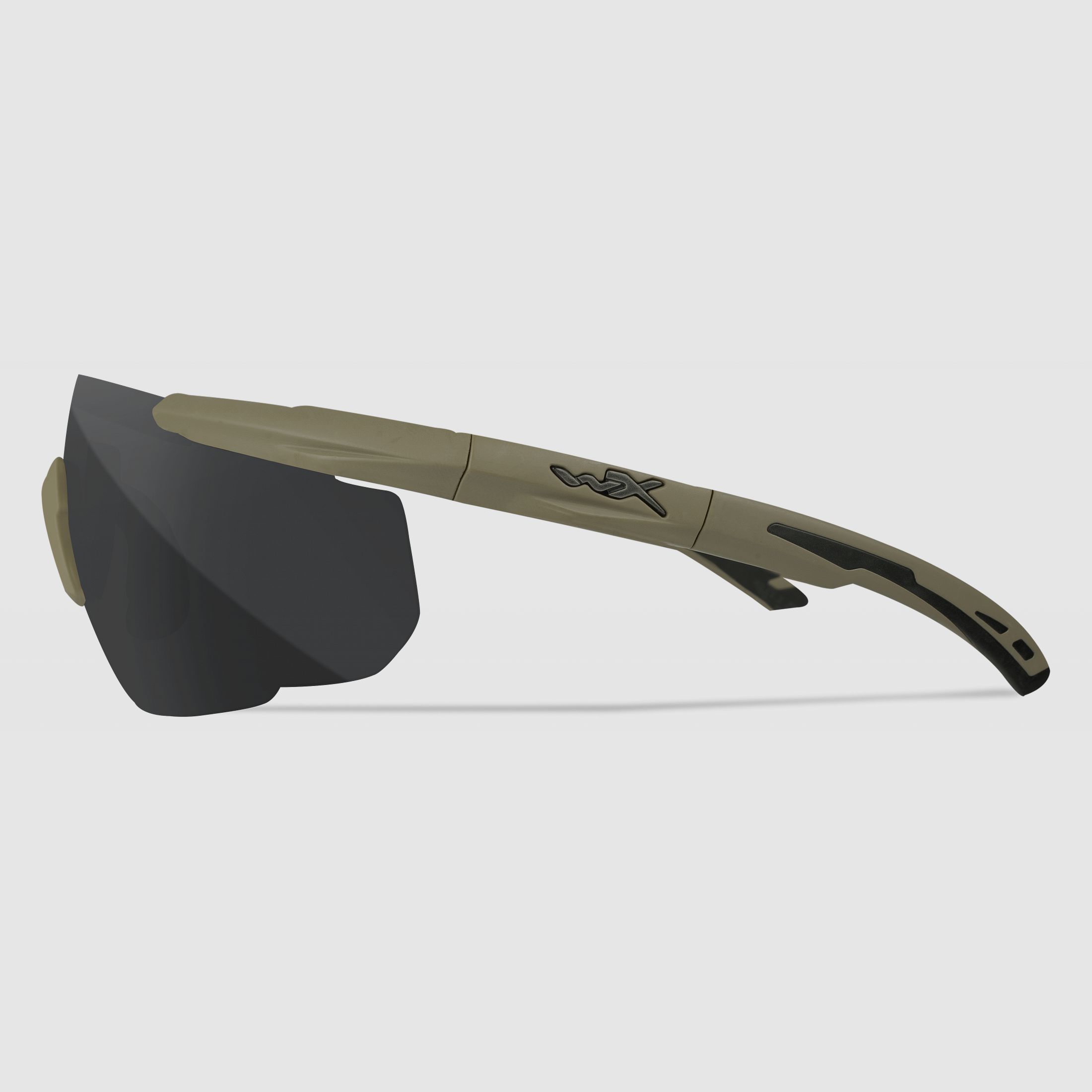 WX SABER Advanced Brille mit 3 Wechselgläsern, Gestellfarbe Matt Tarnfarbe