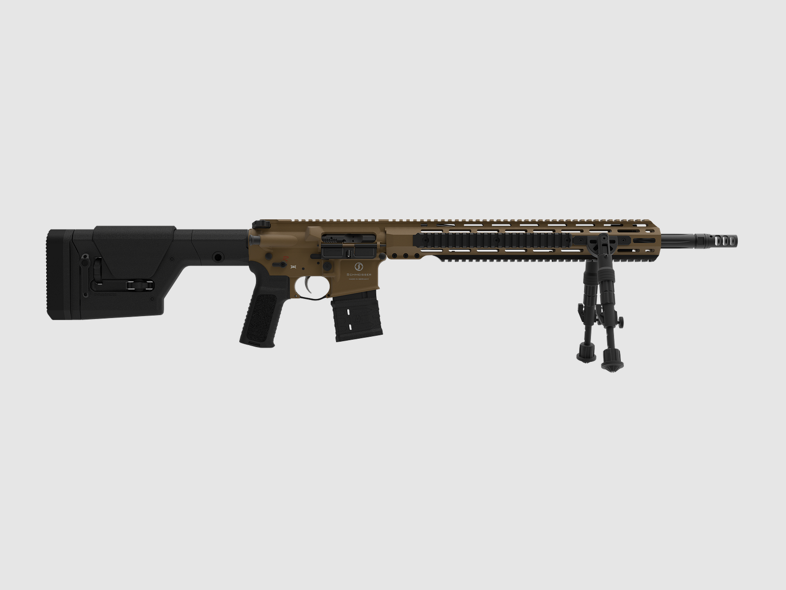SCHMEISSER AR15 DMR – CERAKOTE FDE / .223 Rem. / 18″ | 460mm, immagine 1 di 2