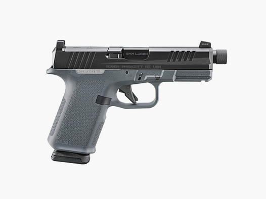 Ruger RXM, 9mm Para, 4", 15-rds, Stealth Gray Magpul Grip, MT1/2"-28