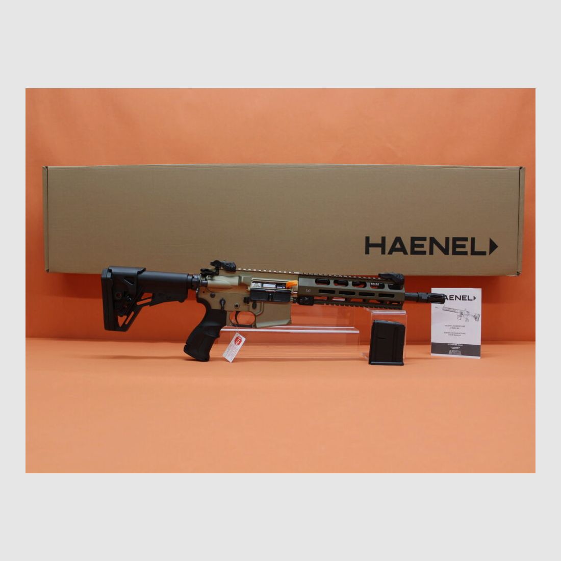 HAENEL Ha. Rifle .223Rem HAENEL CR223 Gas-Piston System AR-15, 10" Barrel/ KeyMod 2-Rail System/ Sand Color