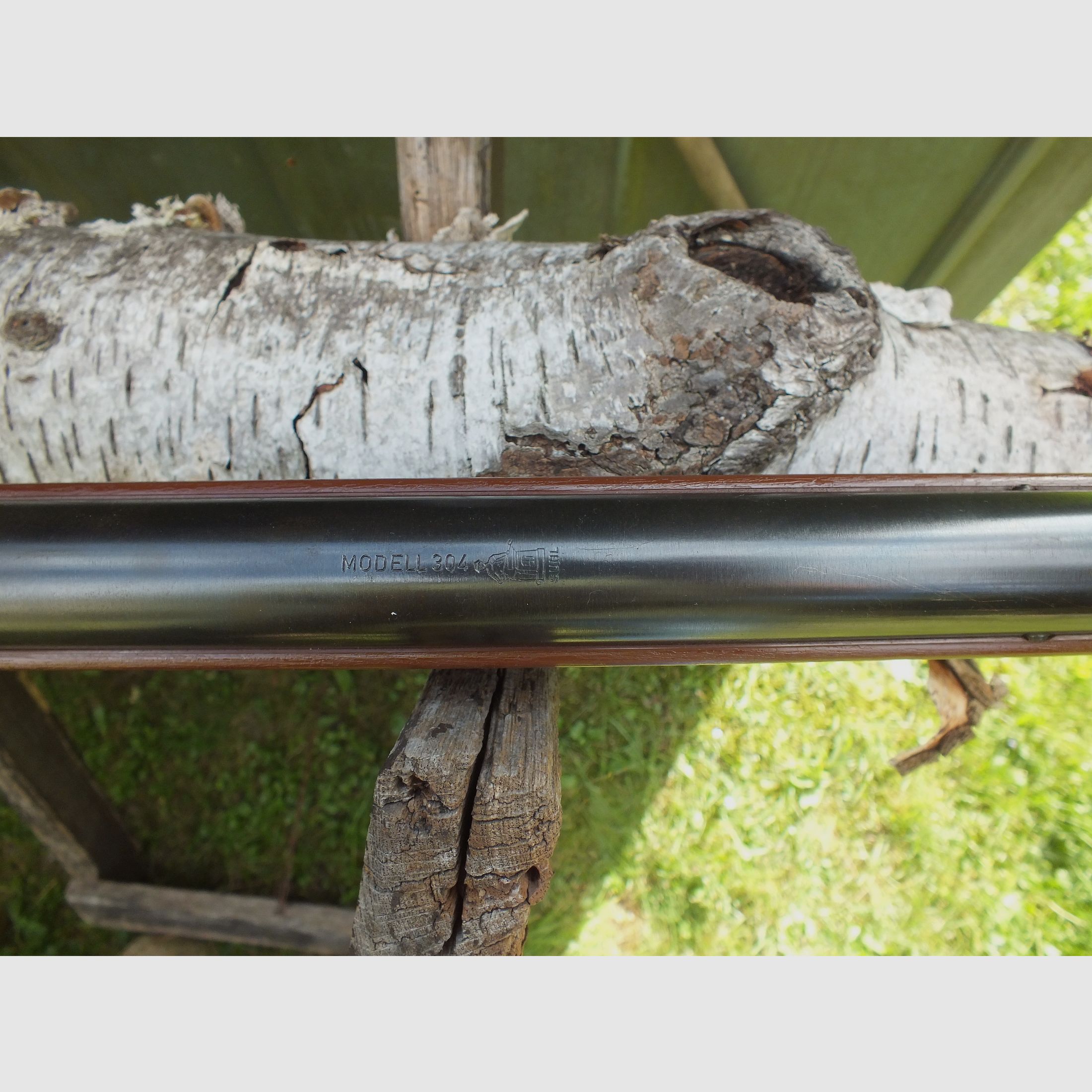 Air rifle Haenel 304 brown with grain. For collectors