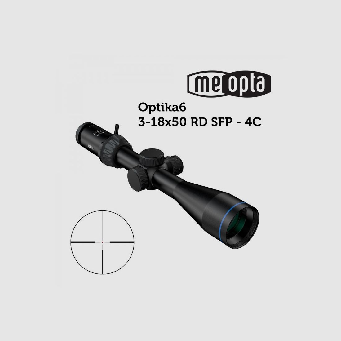 Riflescope Meopta MeoPro Optika6 3-18x50 SFP - RD 4C, image 3 of 3