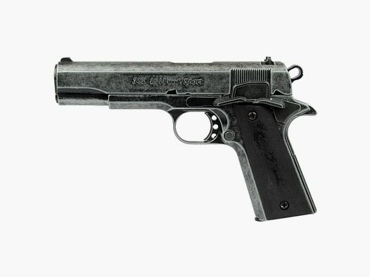 ME 1911 Schreckschusspistole  9mm PAK Antik Look - Holzgriffschalen