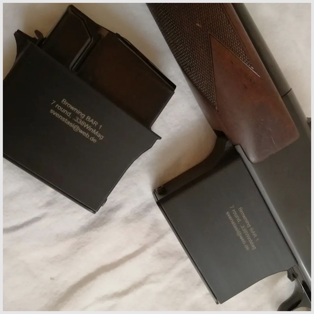 Magazine 10 Schuss Browning BAR 1, Bar2, Mk1/Mk2/Mk3/4x/Zenith, Browning Maral Magazine 10 Schuss , Bild 2 von 4