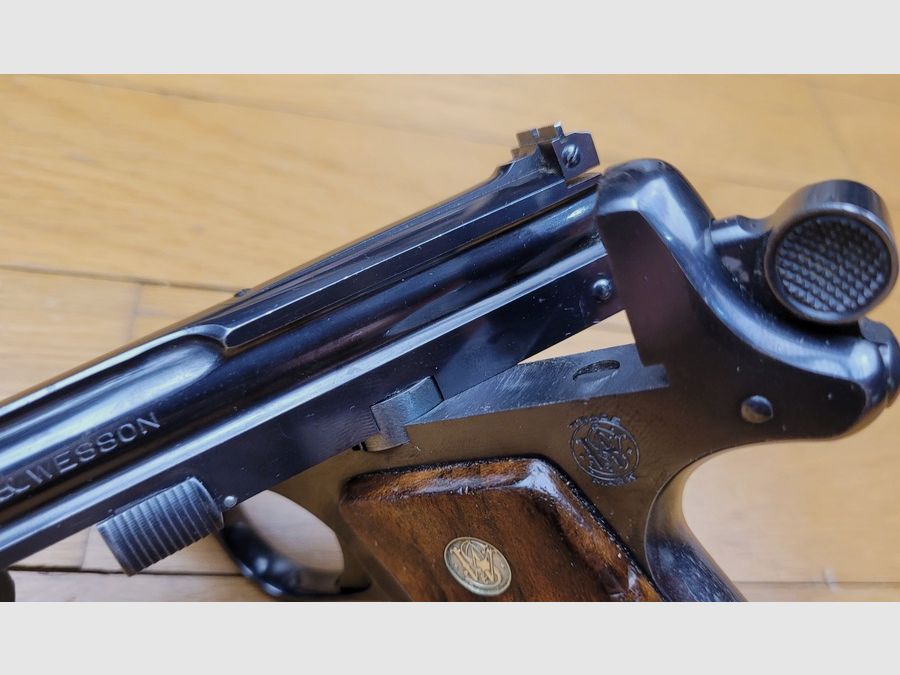 Art Deco Wonder – Smith&Wesson Straight Line – 22LR – 10 inch – slechts 1.870 gemaakt! – geboren in 1925! Prachtige staat!, afbeelding 18 van 24