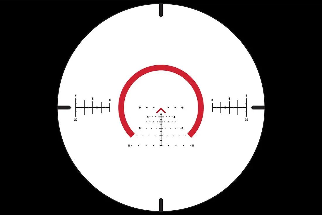 Lunette de visée Primary Arms Compact PLx-1-8x24 mm FFP iR ACSS Raptor M8 Meter 5,56/.308 (PA-PLXC-1-8X24F-RAPT), image 12 sur 12