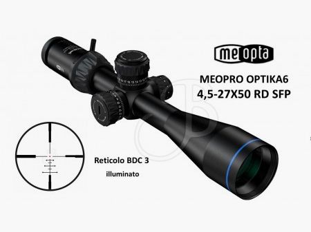 MEOPTA MEOPRO OPTIKA 6 4,5-27X50 RD SFP BDC3 illuminato