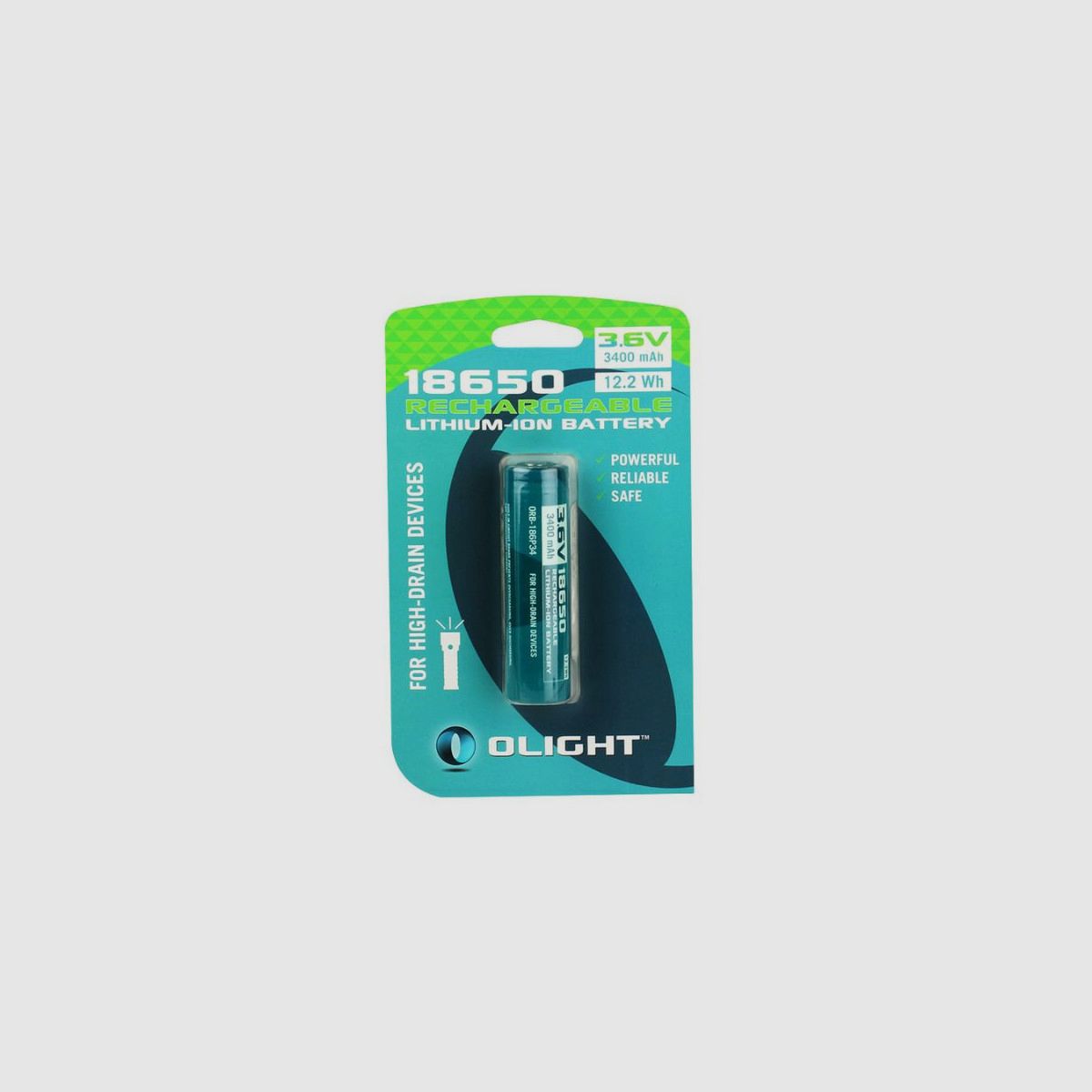 Olight 18650 3400mAh wiederaufladbar, Bild 2 von 2