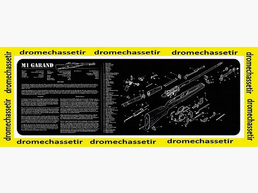 Tapis de nettoyage neoprene decor M1 Garand