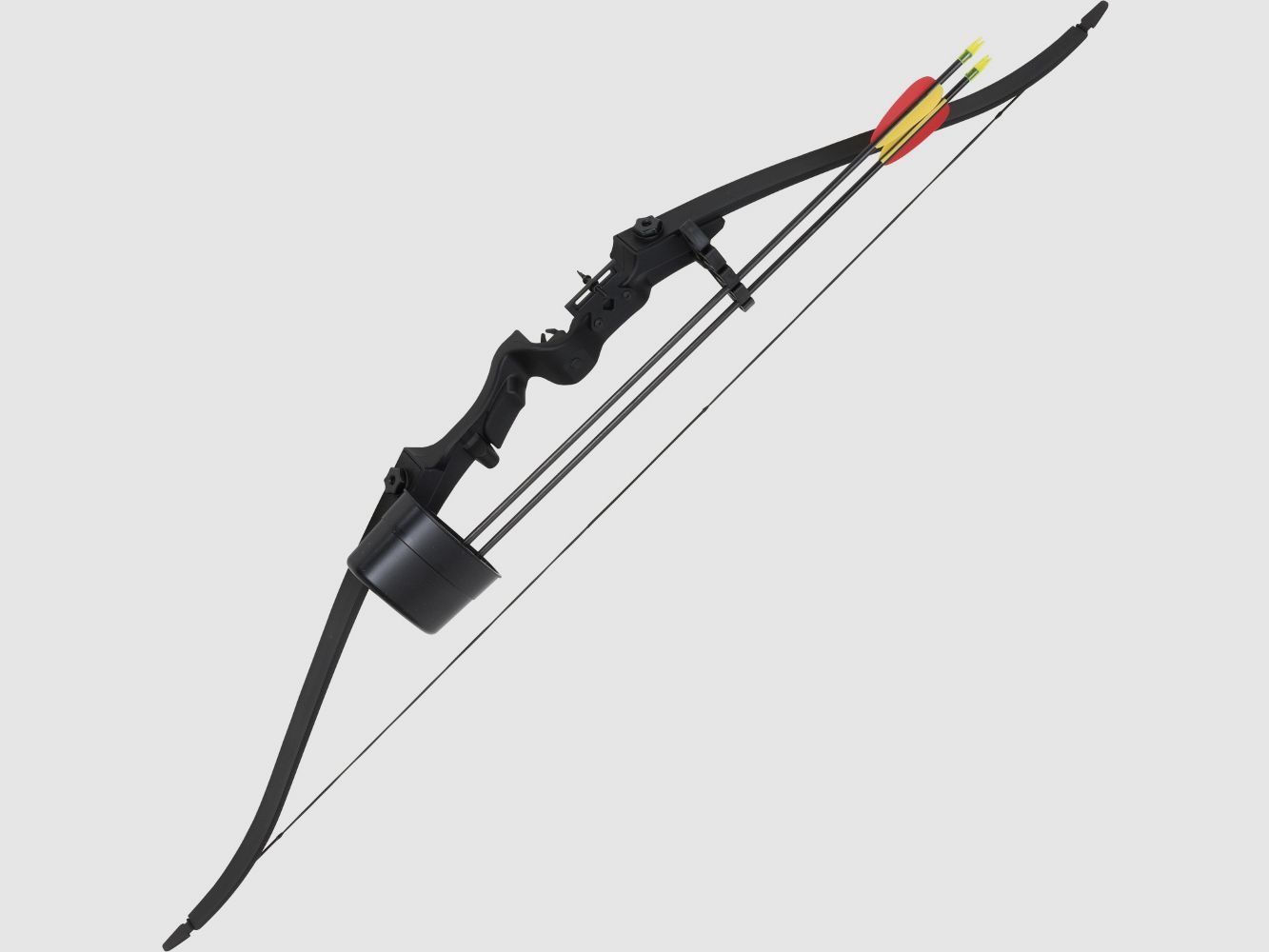 Recurve bow 18 lbs made of fiberglass with 2 arrows