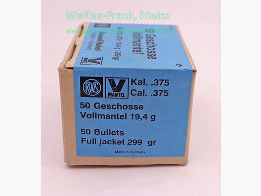 RWS (WZd.Fa.Rottweil) rifle cartridges