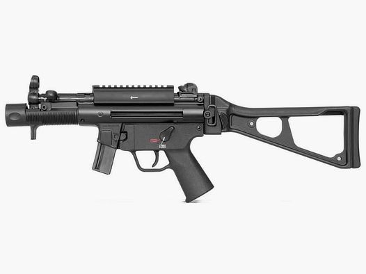 Heckler & Koch SP5K Pistole mit Klappschaft und Picatinnyschiene 9mm