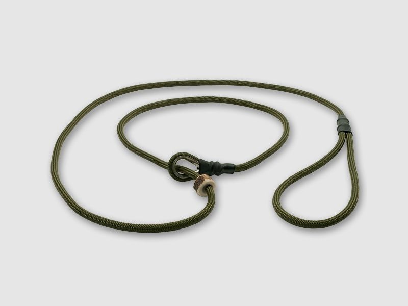 Mystique Field trial laisse Moxon 6 mm 130 cm kaki