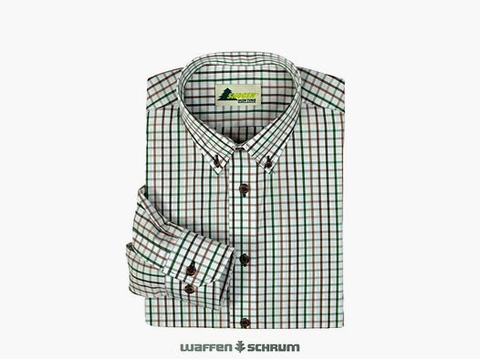 Skogen Chemise Longueur de Manche 70cm Boutonnage Marron/Beige