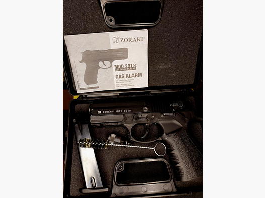 RESERVED: Zoraki 2918 blank firing pistol cal. 9mm P.A.K. black - old (PTB 986)