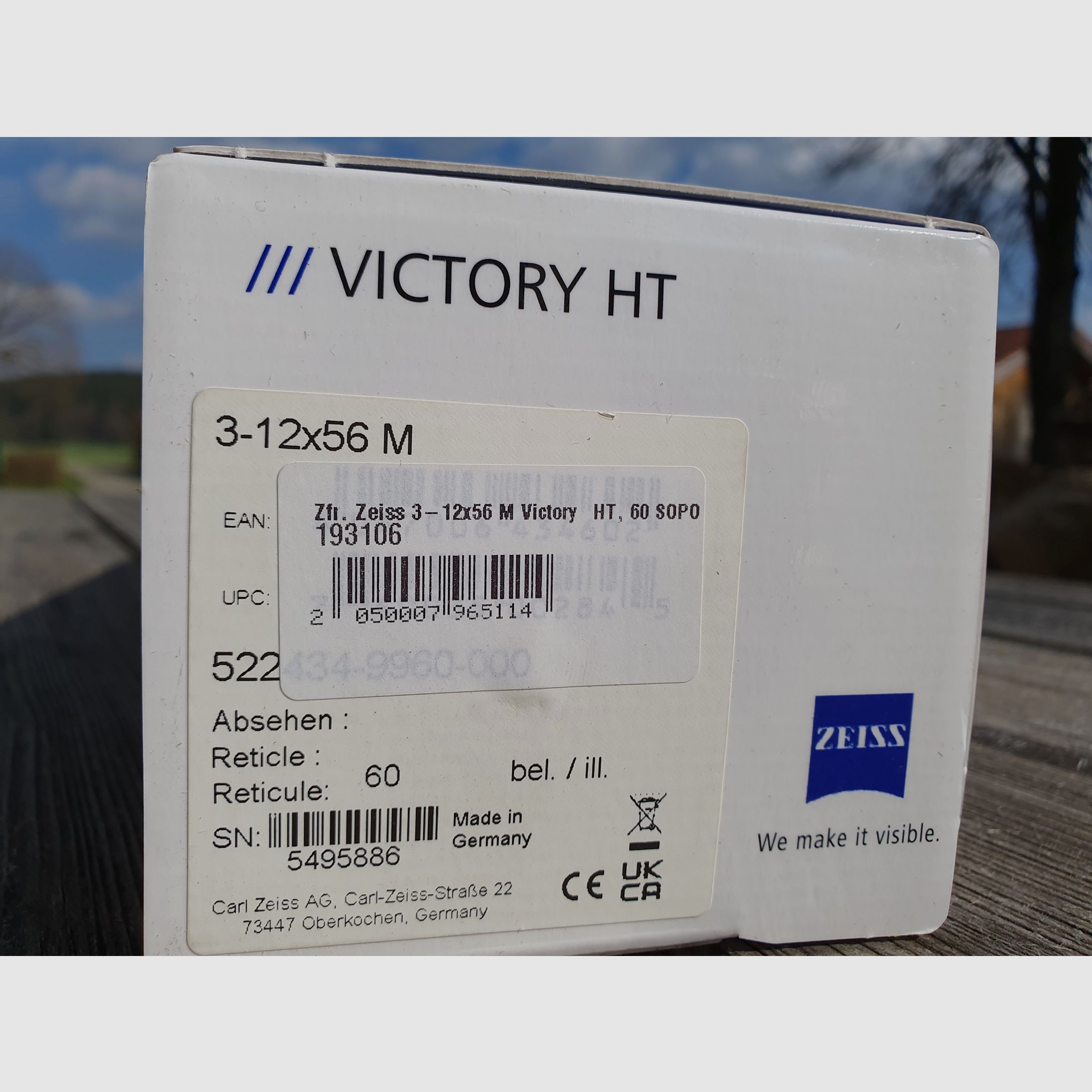 ZF Zeiss 3-12x56 M Victory HT 60 „Neu - Noch nicht geöffnet“, Bild 3 von 3