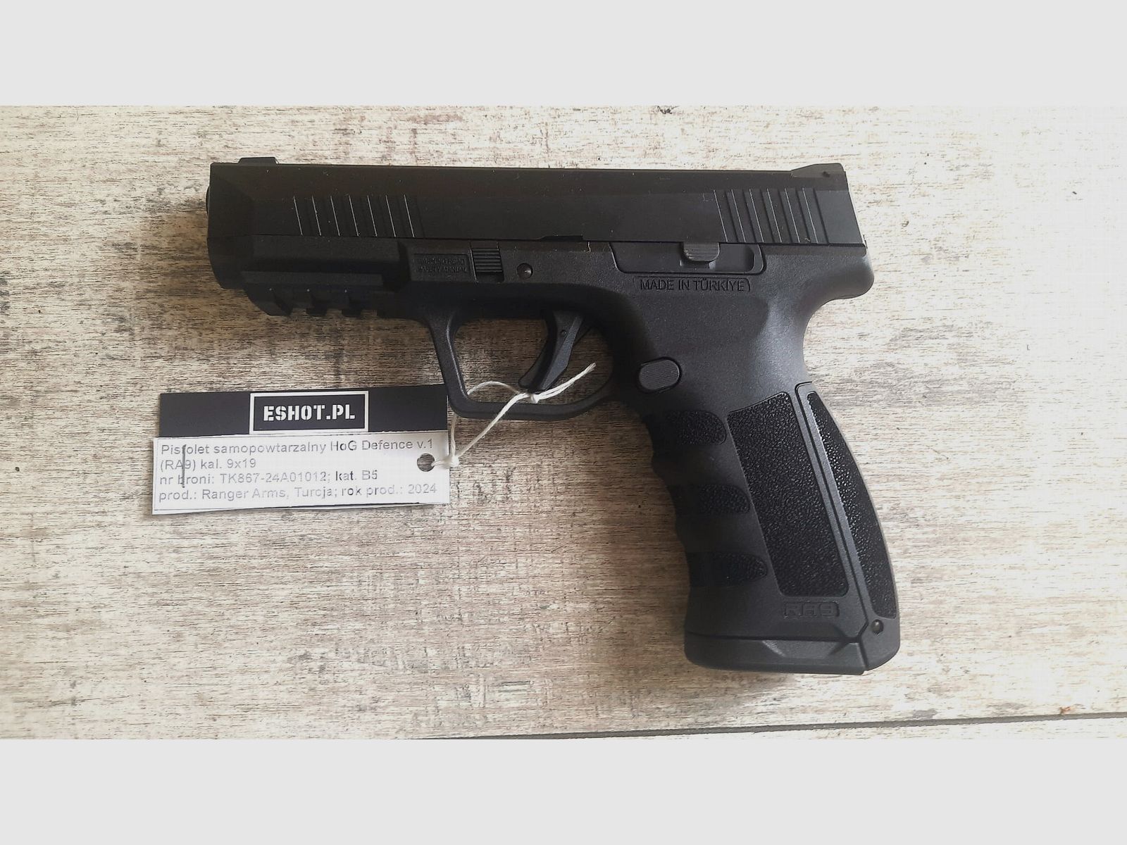 HoG Defence v.1 (RA9) Pistola cal. 9x19, imagen 12 de 30