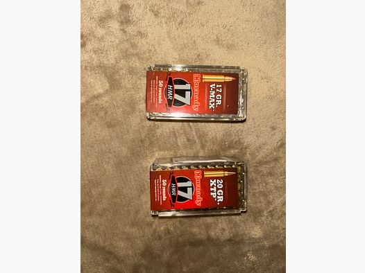 .17 HMR rest ammunition 74 shots