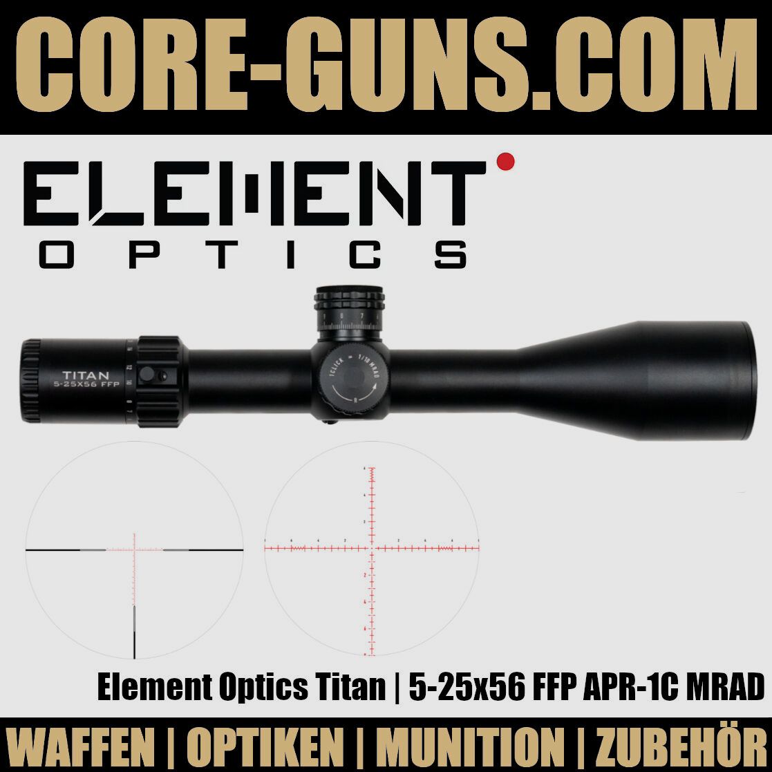 Element Optics Titan | 5-25x56 FFP APR-1C MRAD	 Long Range