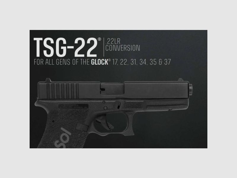 Tactical Solution Pistolen-Wechselsystem f. Glock 17/22 mit Gewinde .22lr      Gen1-Gen4