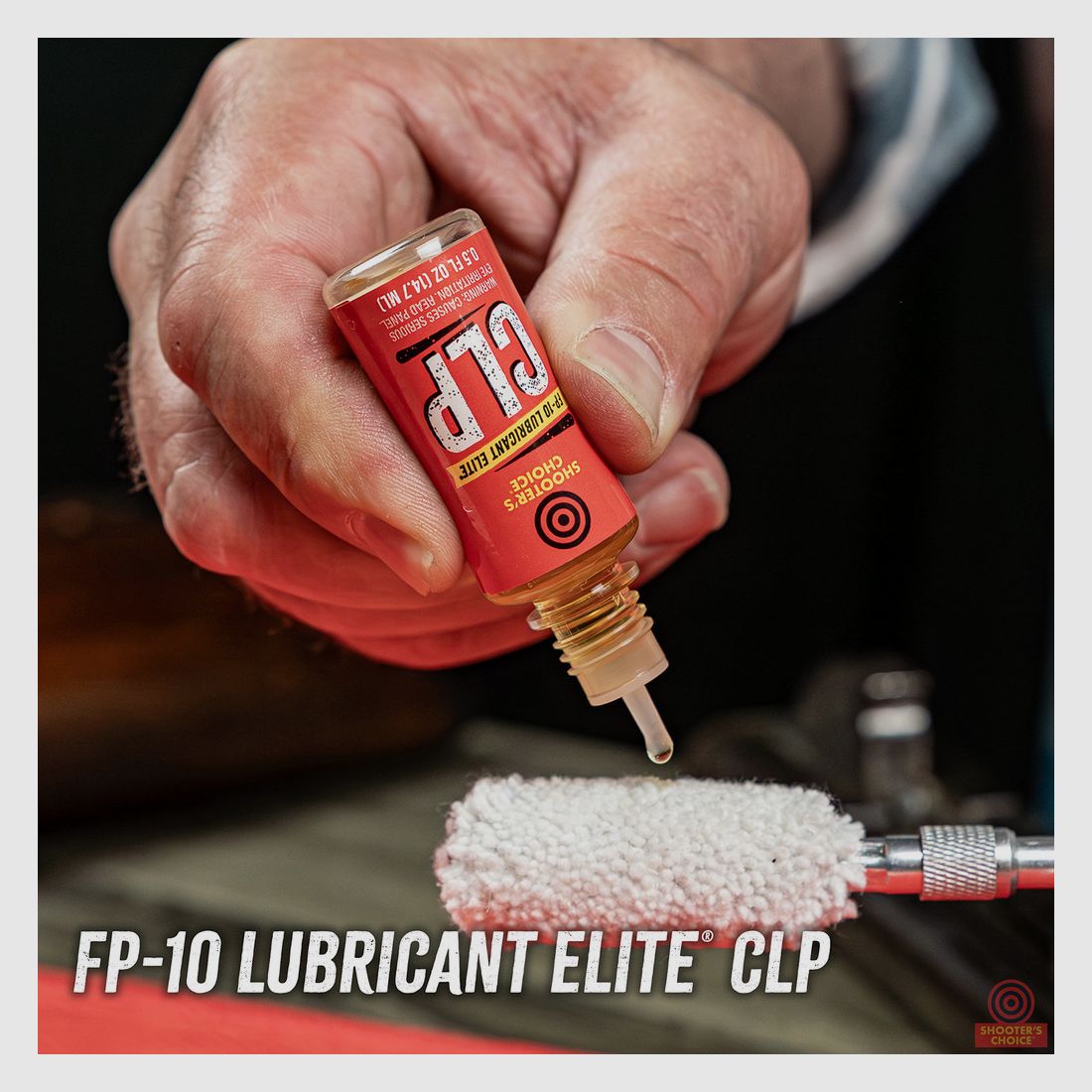 Shooter's Choice 12 Gauge Gun Cleaning Kit incl. FP-10 CLP + Adapter 8-32→5/16-27 (SHF-SRK-12)