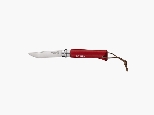 Couteau – OPINEL – N°08 INOX BAROUDEUR « ROUGE »